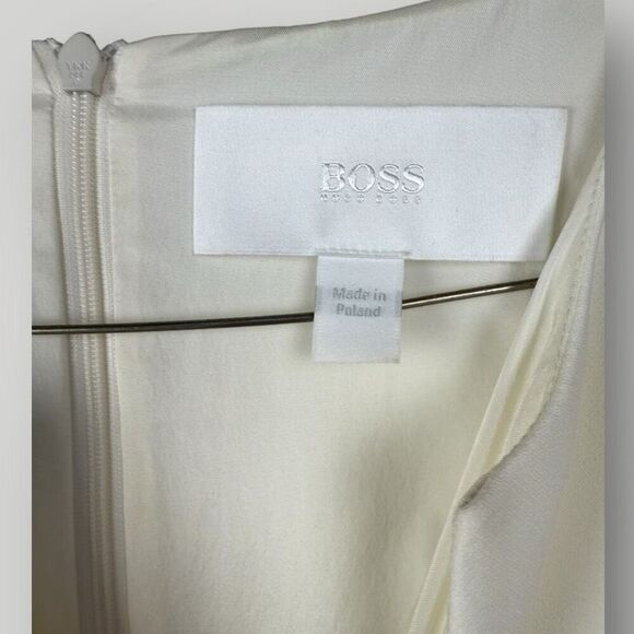 HUGO BOSS Daedalus Color Block Ponte Stretch Sheath Dress | NWOT | US Size 8 - Picture 7 of 9